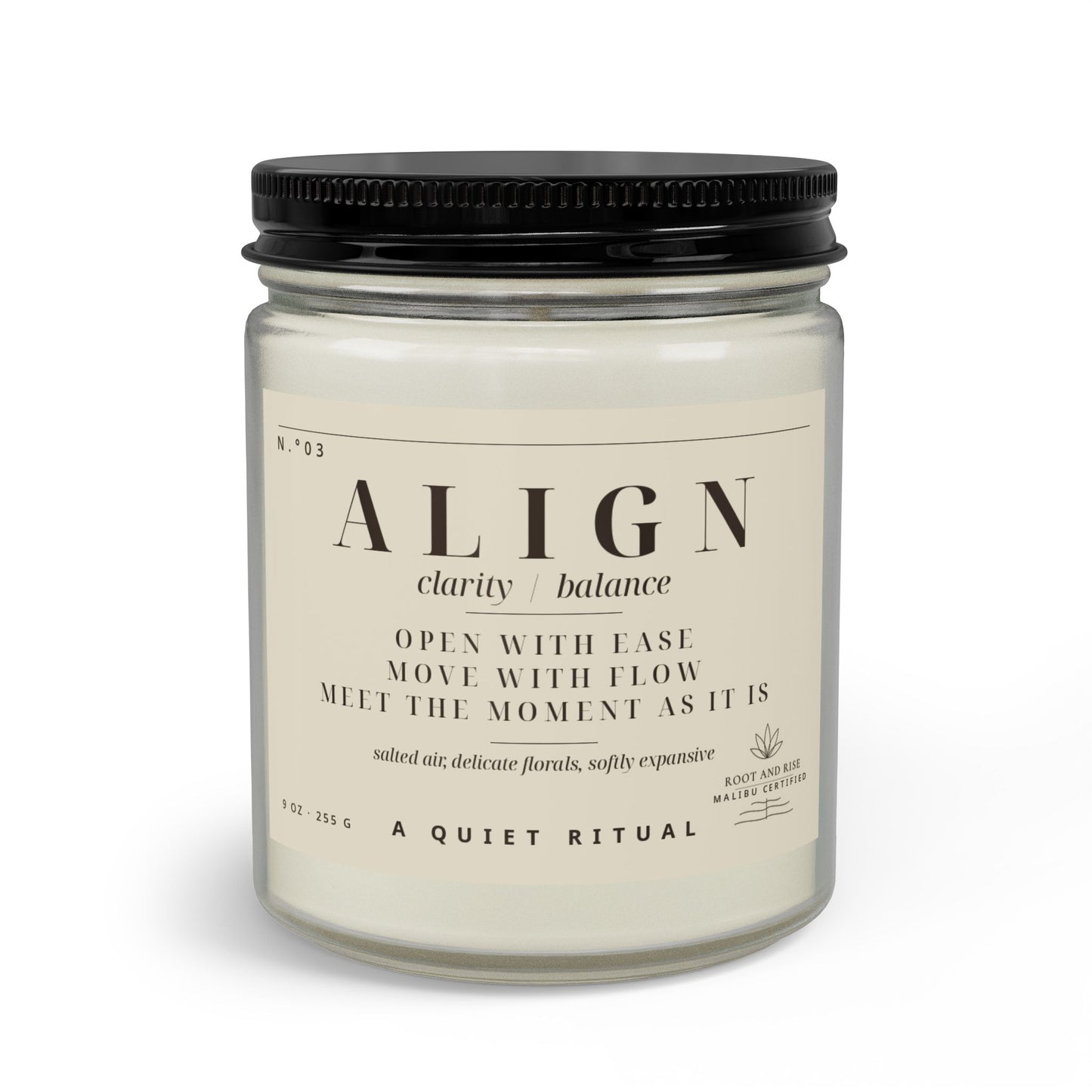 Align Scented Candle Set with Matches and Wick Trimmer | Amber Glass Jar